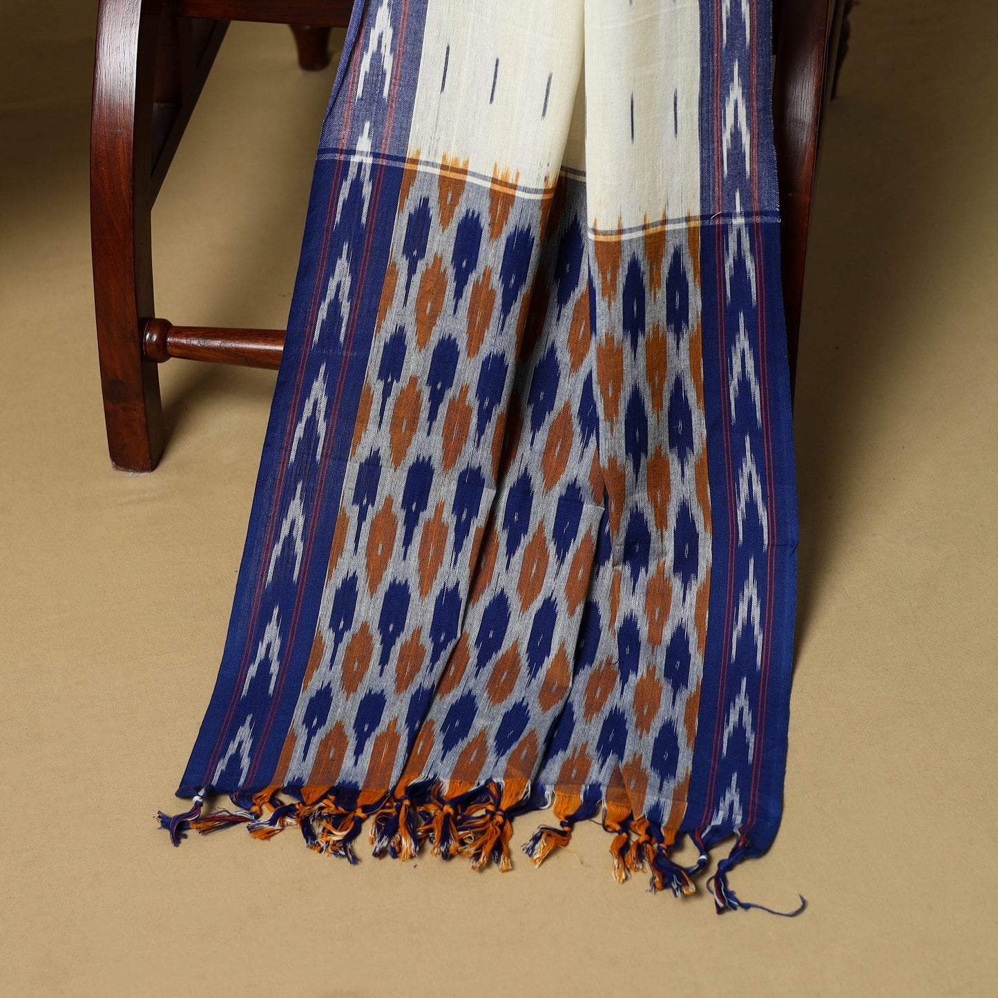 Multicolor - 3pc handloom cotton unstitched pochampally