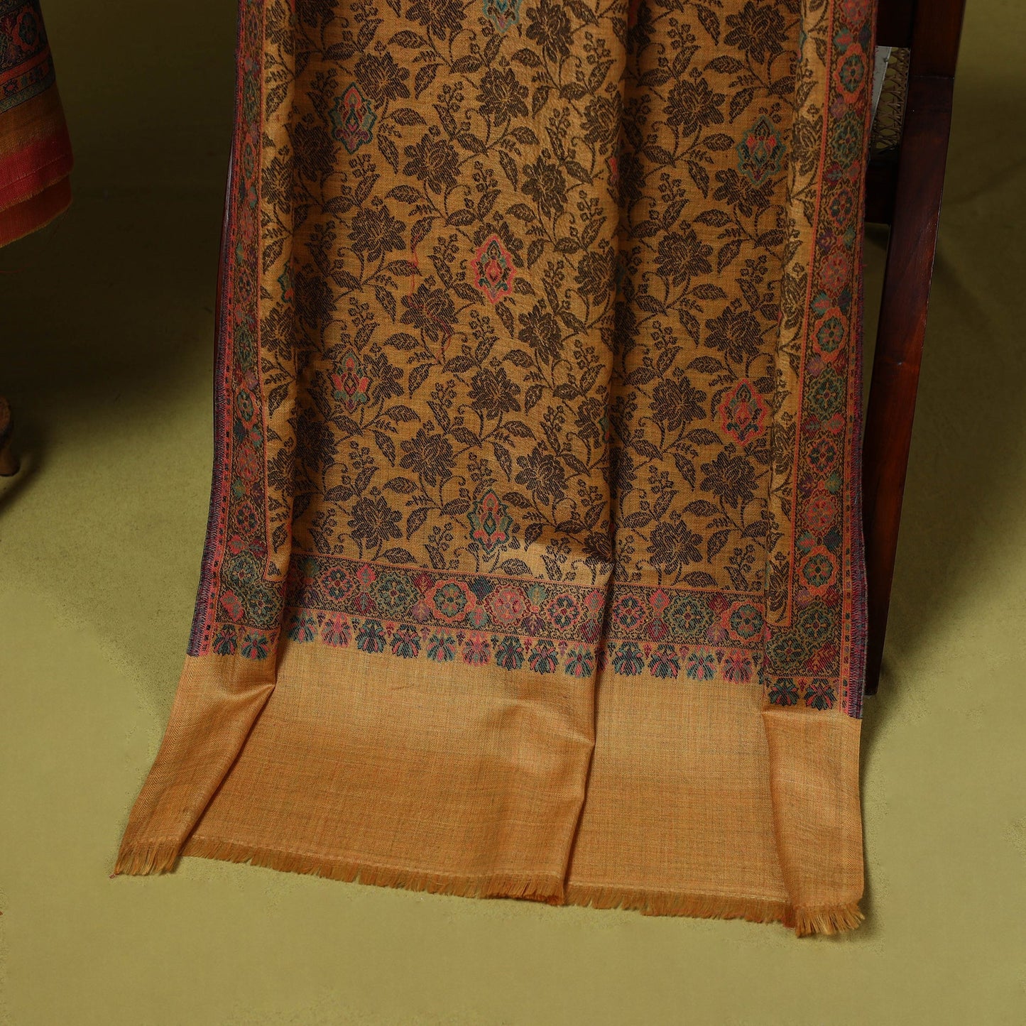 3pc jacquard weave merino wool unstitched dress material 16