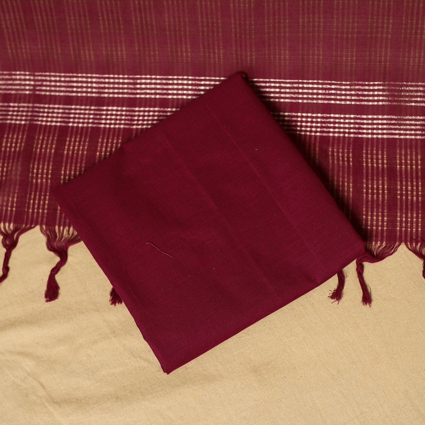 3pc karnataka weave cotton unstitched khun dress material