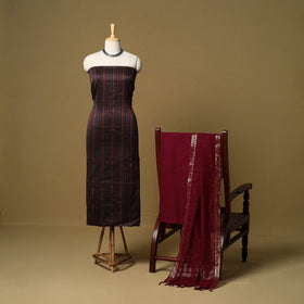 3pc karnataka weave cotton unstitched khun dress material