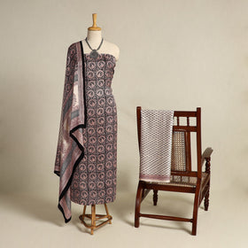 Multicolor - 3pc modal silk bagh unstitched suit material