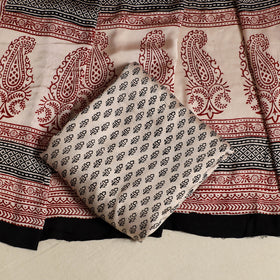 Multicolor - 3pc modal silk bagh unstitched suit material