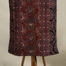 Multicolor 3pc Block Print Natural Dyed Ajrakh Dress Material
