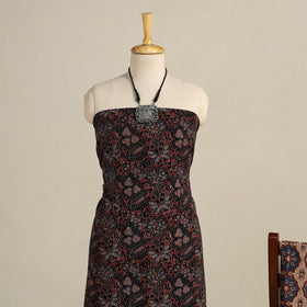 Multicolor 3pc Block Print Natural Dyed Ajrakh Dress Material