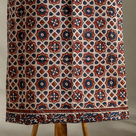 Multicolor 3pc Block Print Natural Dyed Ajrakh Dress Material