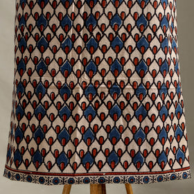 Multicolor 3pc Block Print Natural Dyed Ajrakh Dress Material