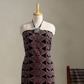 Multicolor 3pc Block Print Natural Dyed Ajrakh Dress Material