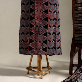 Multicolor 3pc Block Print Natural Dyed Ajrakh Dress Material
