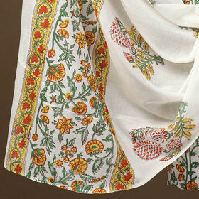 Buy Multicolor 3pc Sanganeri Block Print Cotton Dress Material