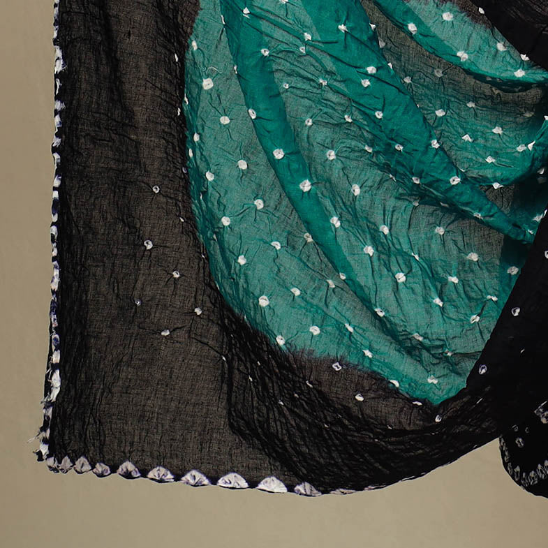 3pc Tie & Dye Satin Cotton Multicolor Bandhani Dress Material