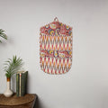 Multicolor - 4 pockets handcrafted cotton wall hanging