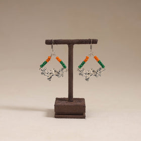 Multicolor - aaradhya wooden beads earrings with german