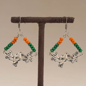 Multicolor - aaradhya wooden beads earrings with german