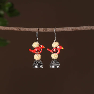 Multicolor Adhya German Silver Jhumki Earrings