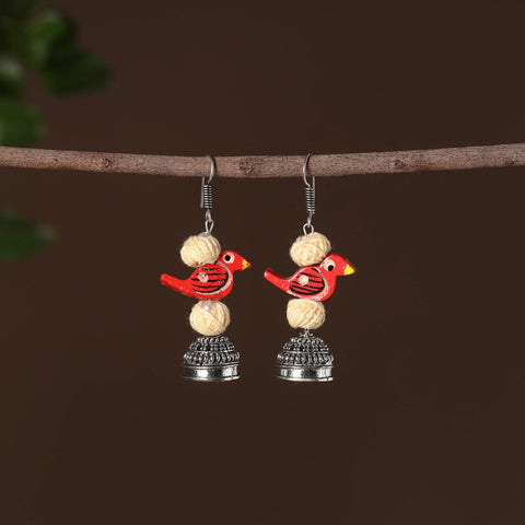 Multicolor Adhya German Silver Jhumki Earrings