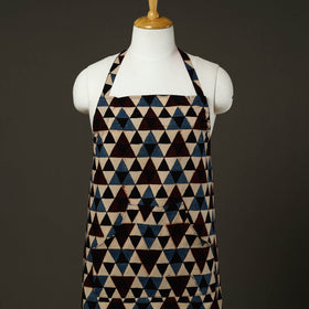 Multicolor - cotton apron with pocket 80 - handcrafted