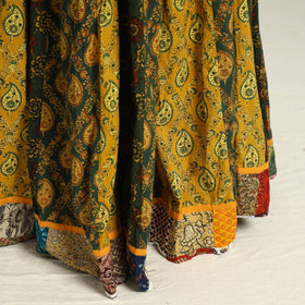 Multicolor - printed 24 kali patchwork cotton long skirt 28