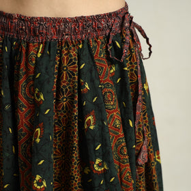 Multicolor - printed 24 kali patchwork cotton long skirt 35