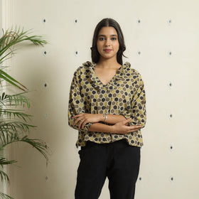  Ajrakh Block Printed Cotton Crop Top 05 