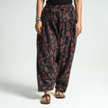 Multicolor -ajrakh printed cotton elasticated salwar