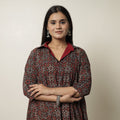  Ajrakh Block Printed Cotton Flared Kurta for Women