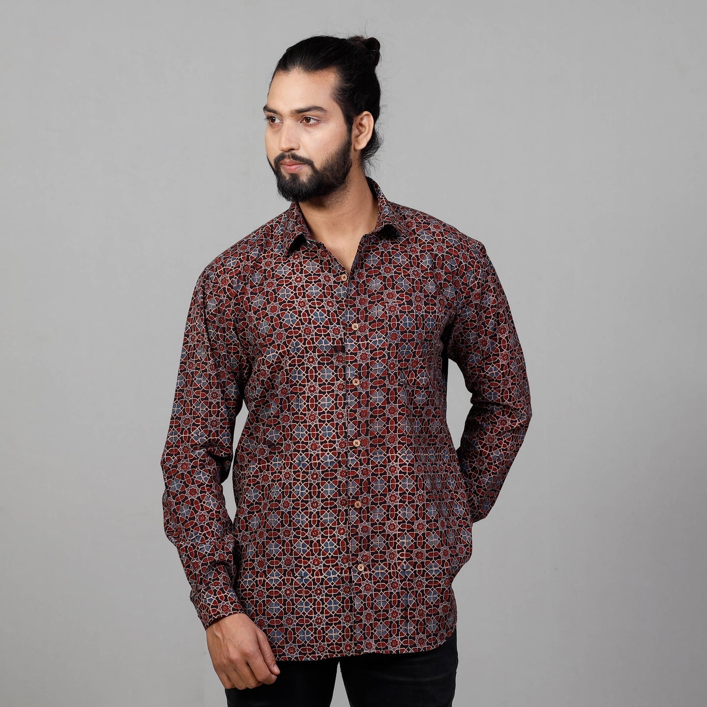 ajrakh shirt 