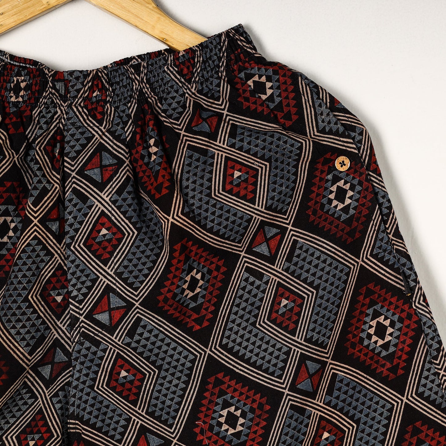 Ajrakh Block Printed Cotton Unisex Boxer/Shorts 