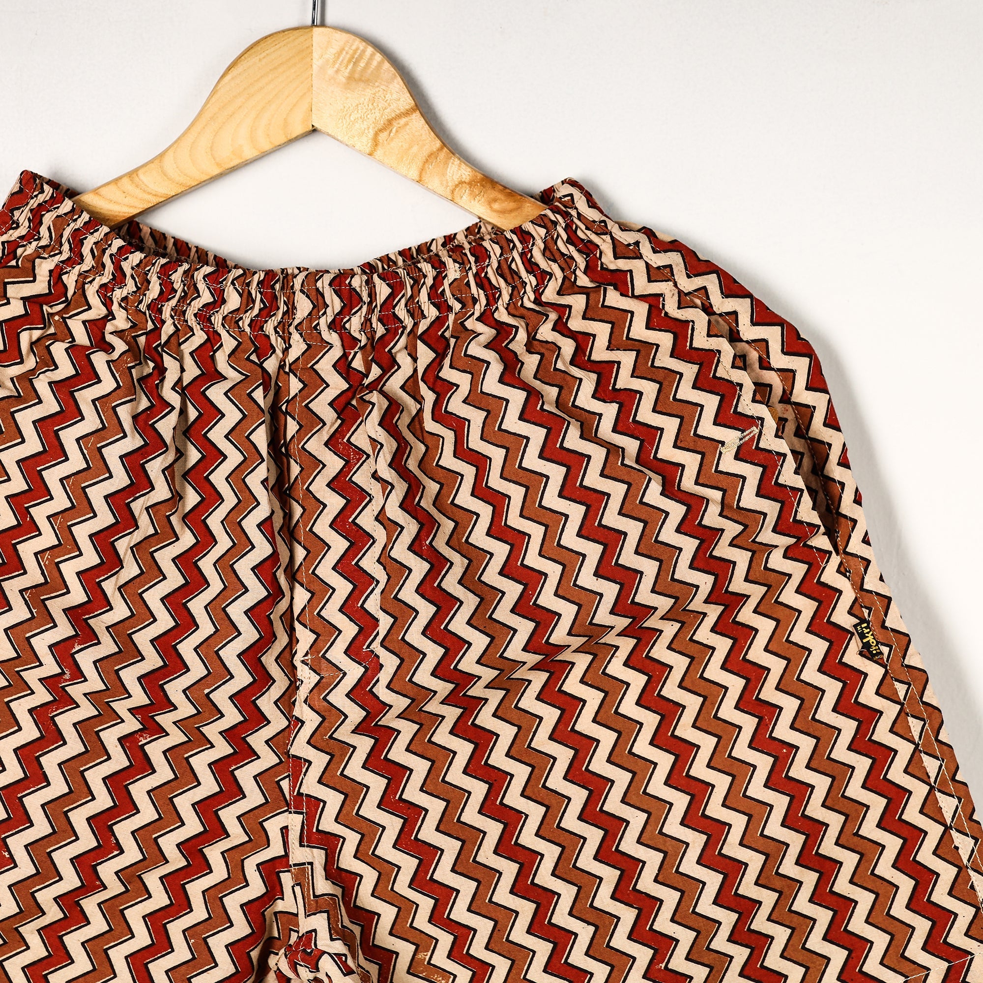  Ajrakh Block Printed Cotton Unisex Boxer/Shorts 