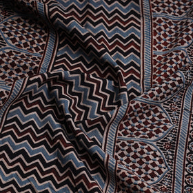 Buy Ajrakh Block Printed Cotton Kurta Material - 3 meter Online at iTokri.com