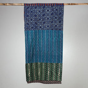 Akola Block Printed Patchwork Cotton Stole