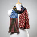 Akola Block Printed Patchwork Cotton Stole
