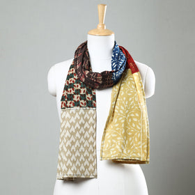 Akola with Pipad Block Printed Patchwork Cotton Stole