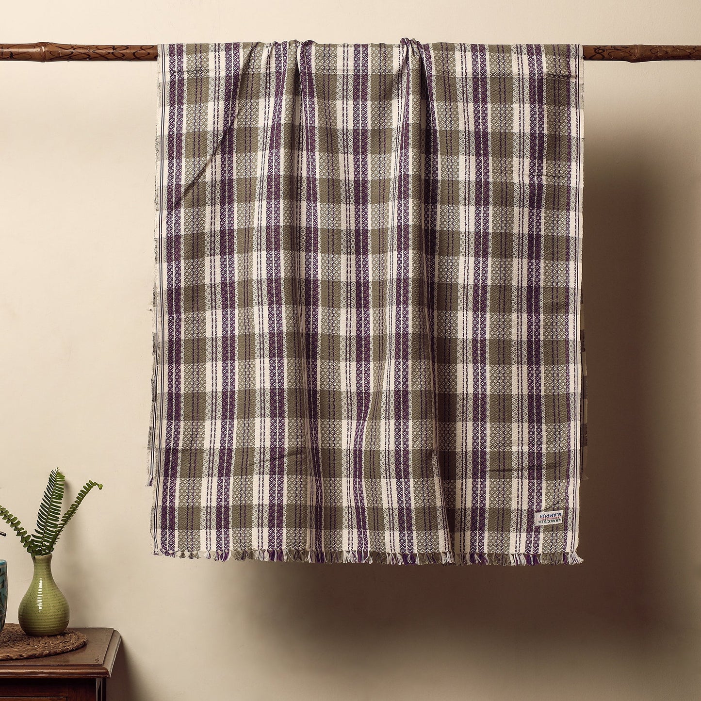 Buy Alampur Handloom Cotton Bath Towel