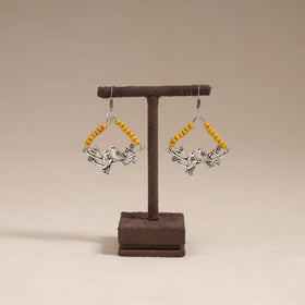 Multicolor - alina wooden beads earrings with german silver