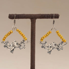 Multicolor - alina wooden beads earrings with german silver