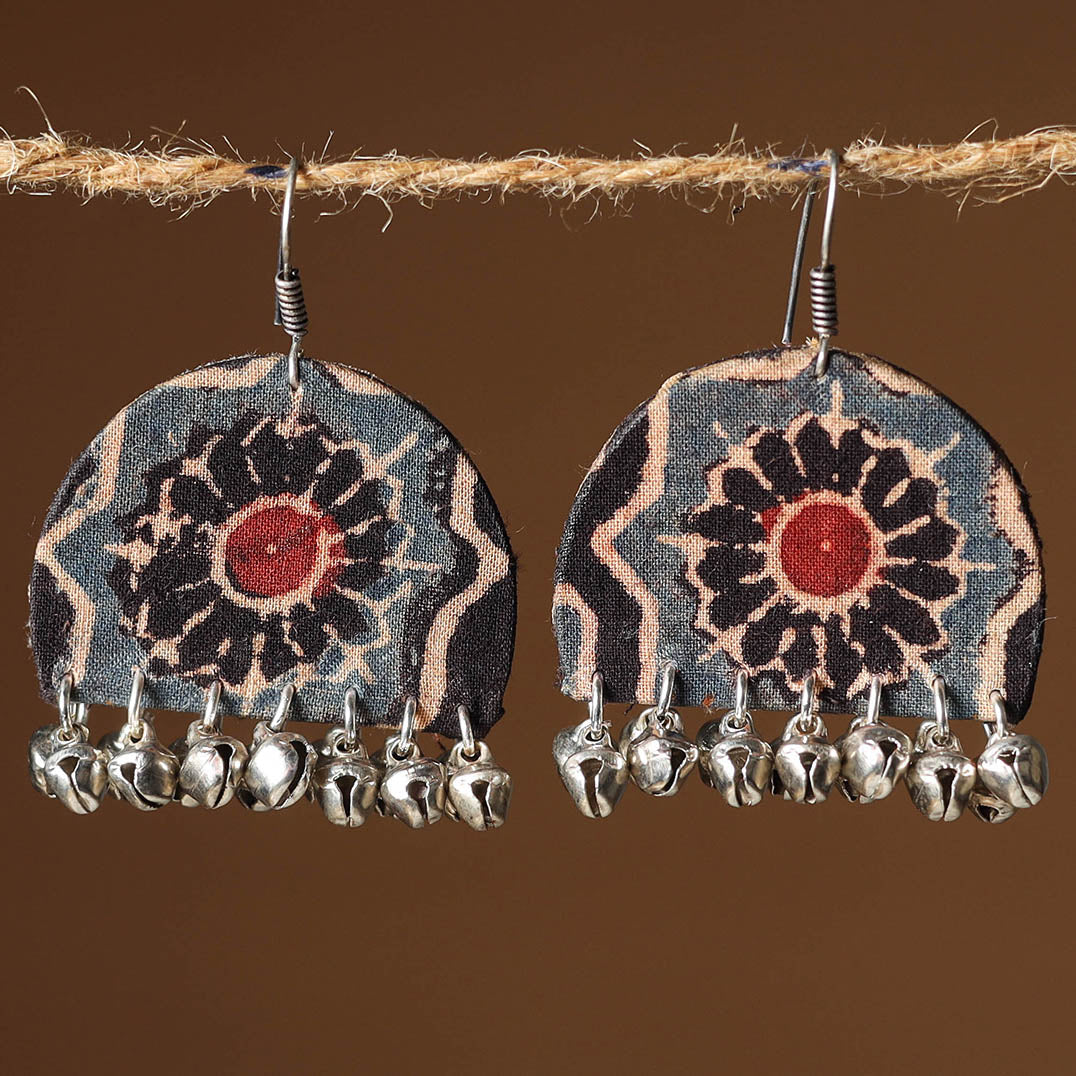 Aliya Ghungroo Work Fabart Earrings 