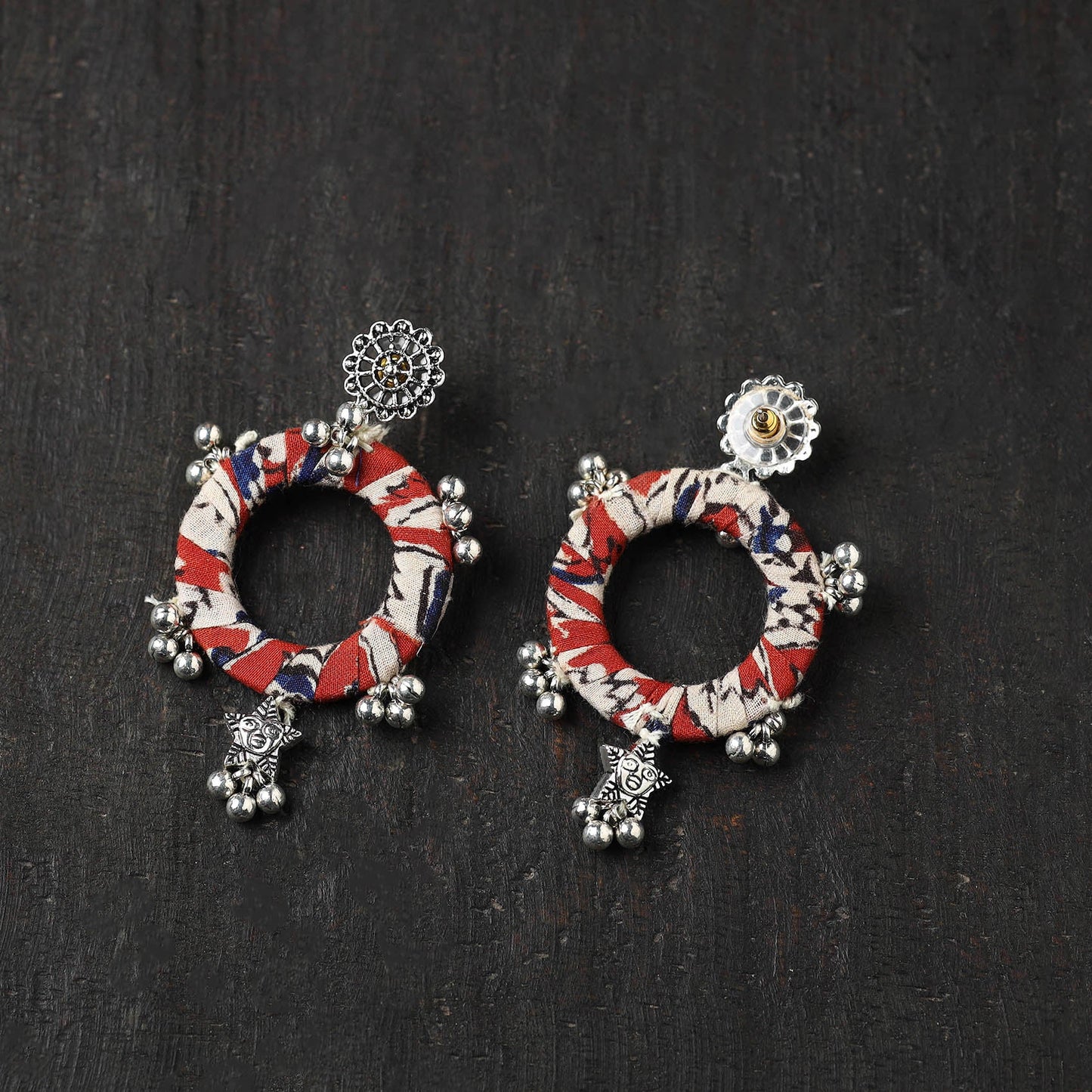 Multicolor - aliya gs fabart handmade earrings - handcrafted