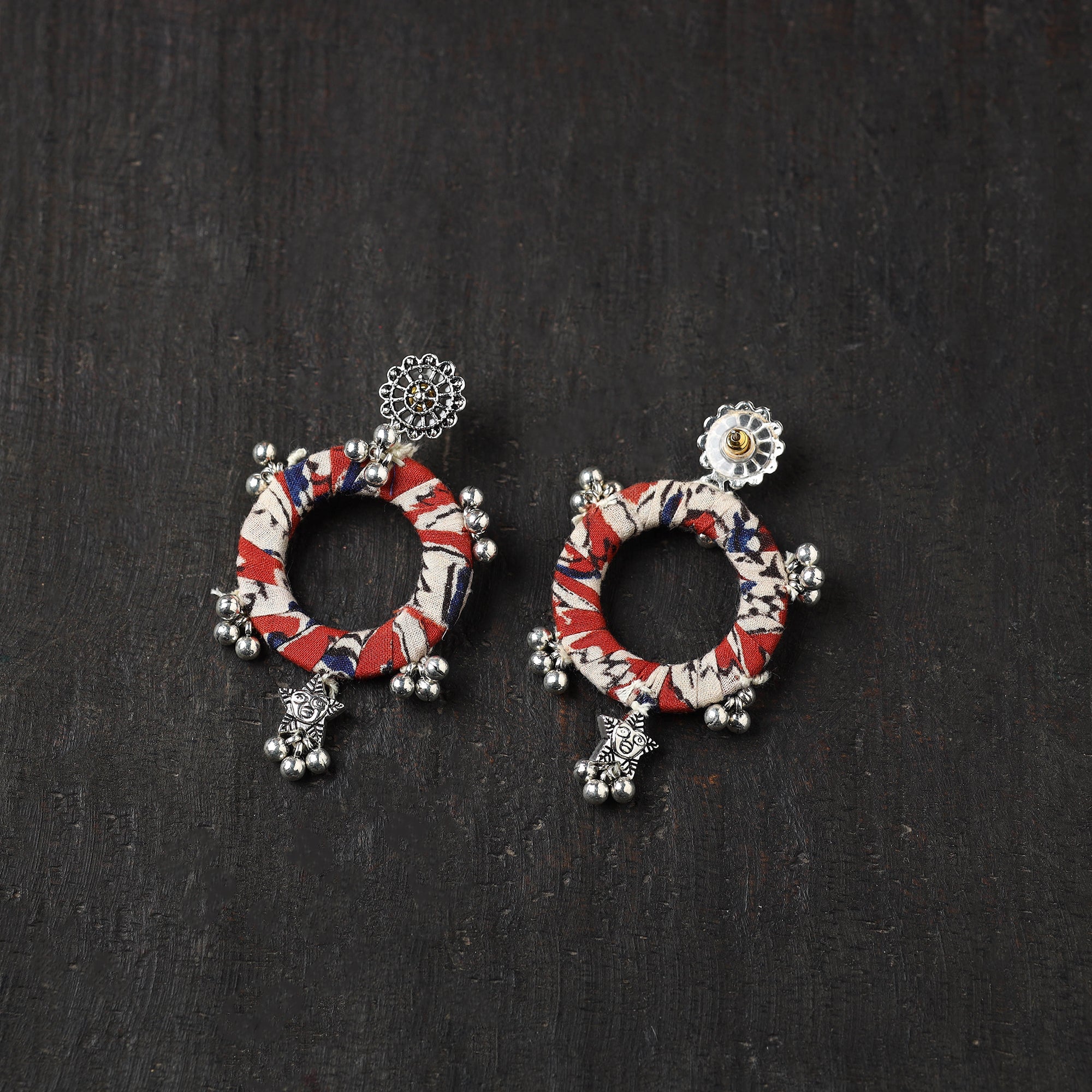 Multicolor - aliya gs fabart handmade earrings - handcrafted