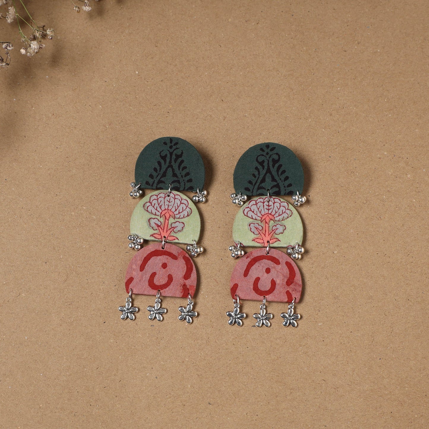 Amaira ghungroo work fabart handmade earrings - handcrafted