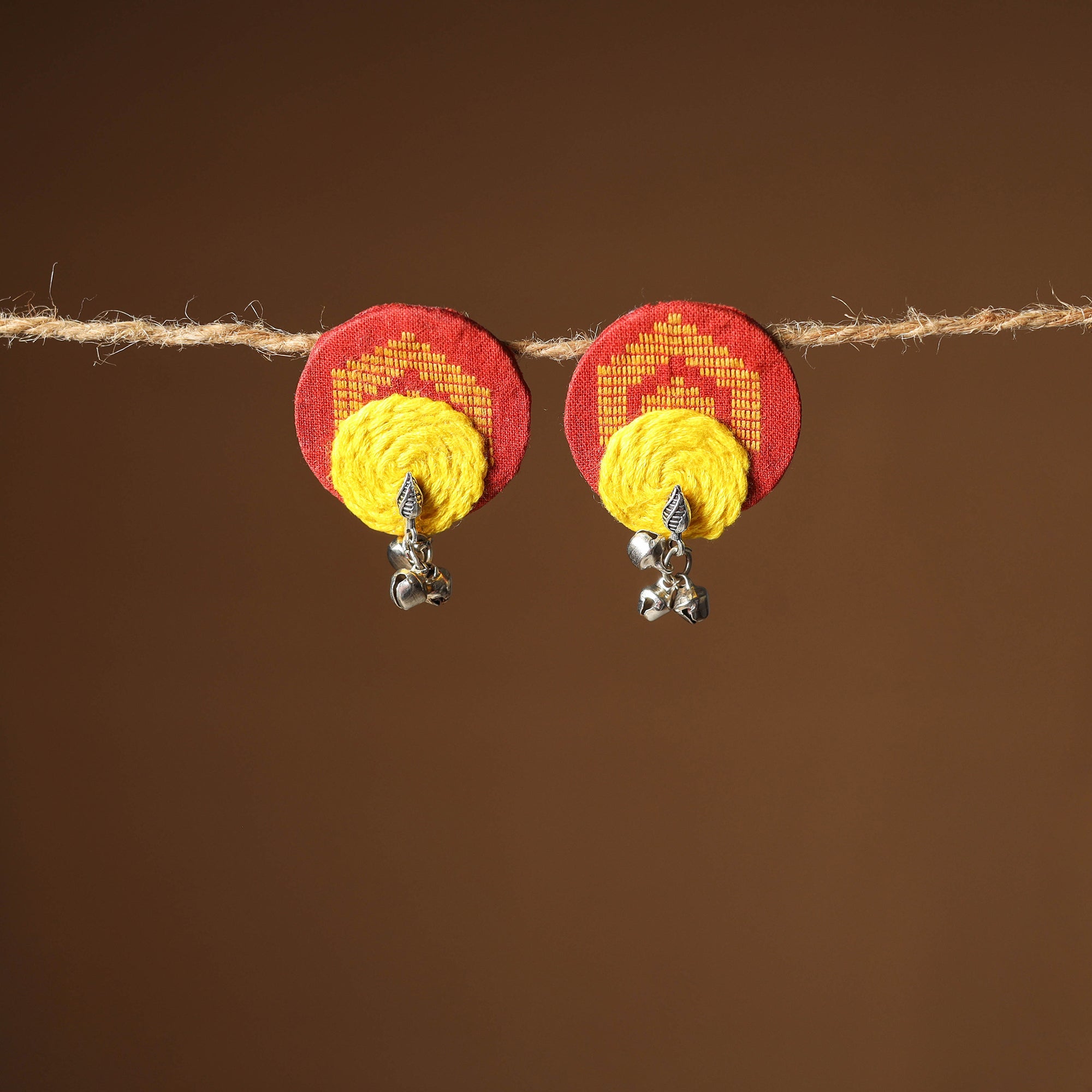 Nikhat Thread Work GS Fabart Earrings 