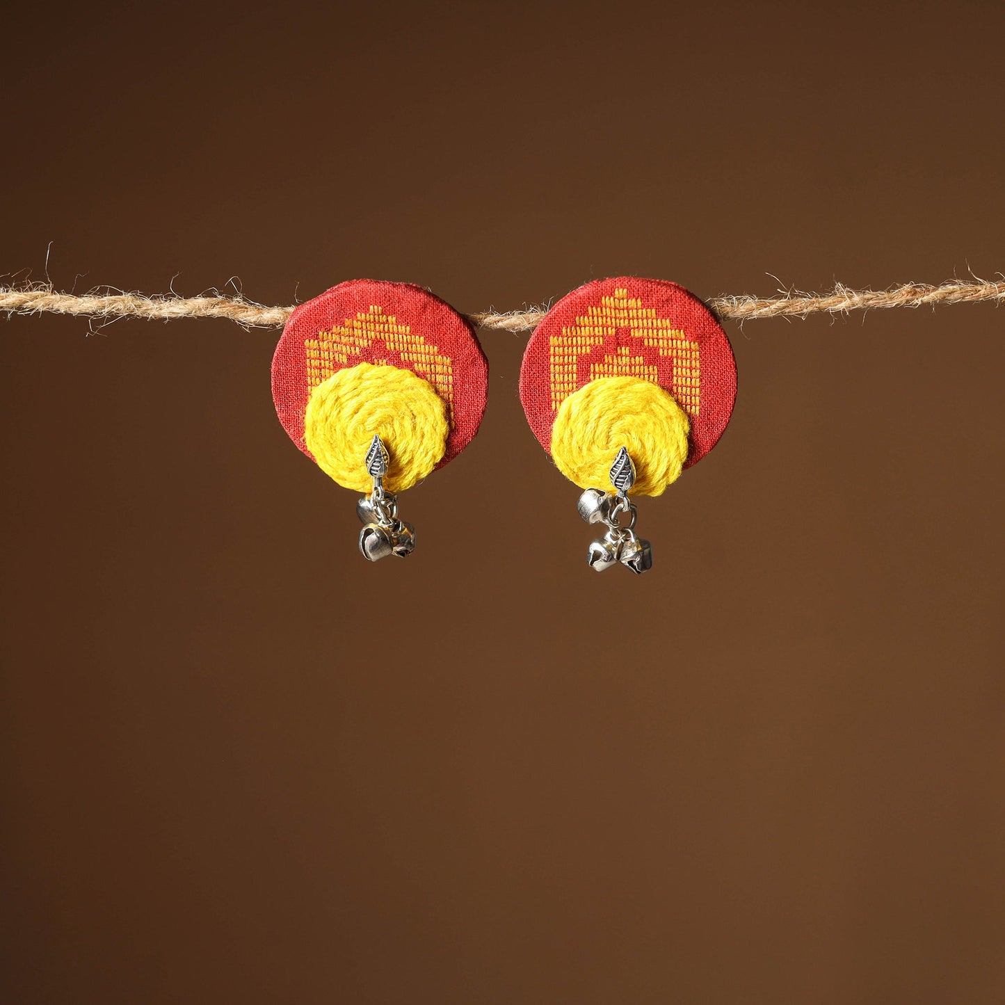 Nikhat Thread Work GS Fabart Earrings 