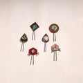 Multicolor - artisanal fabart juda pins (set of 6) 01