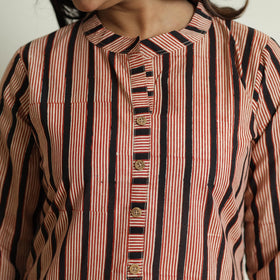  Authentic Natural Bagru Block Printed Cotton Straight Long Kurta 