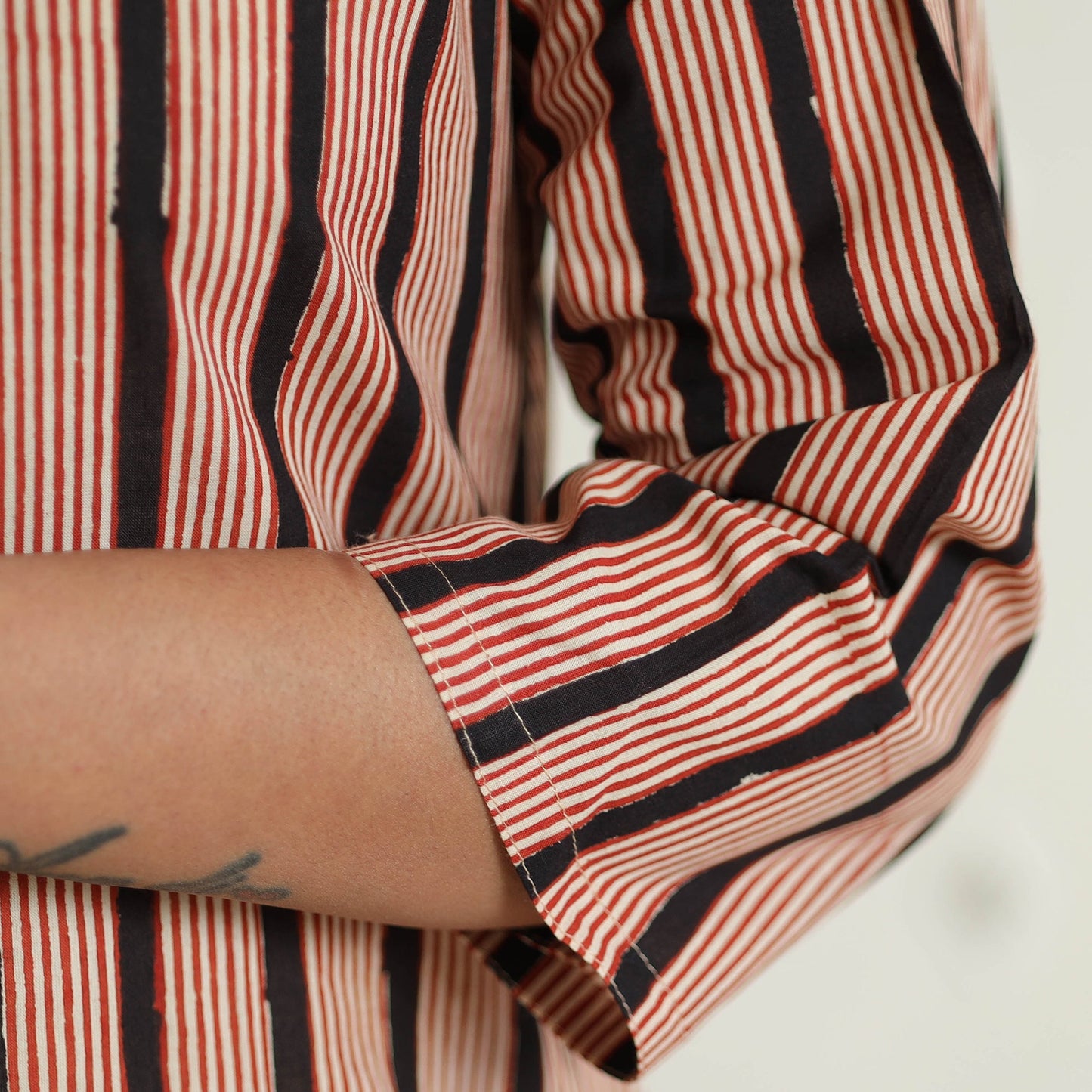  Authentic Natural Bagru Block Printed Cotton Straight Long Kurta 