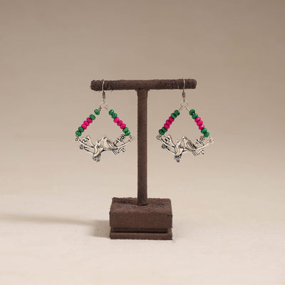 Multicolor - avira wooden beads earrings with german silver