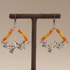 Multicolor - avni wooden beads earrings with german silver