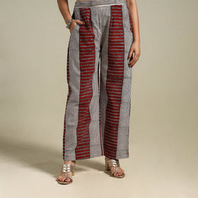 White Bagh Block Print Natural Dyed Cotton Palazzo
