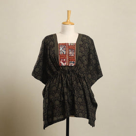 Buy Multicolor Bagh Cotton Kaftan with Desert Thread Embroidery