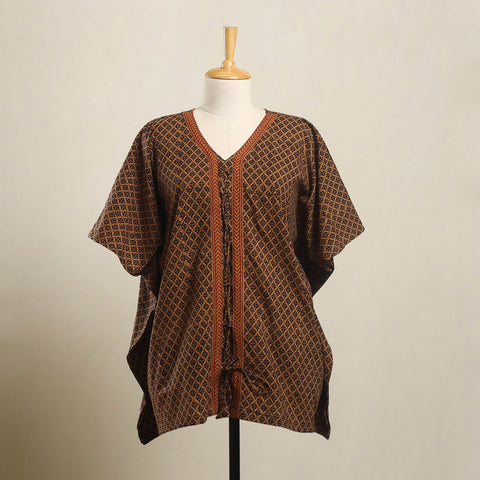 Buy Multicolor Bagh Block Print Cotton Kaftan