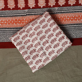 Bagh hand block print natural dyed cotton 3pc unstitched